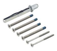 HOPPE Kit de fixation pour garniture de porte SERTOS, épaisseur de porte 65-70 mm