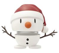 Hoptimist Bonhomme de neige Doux Père Noël 6,9 cm Blanc - Décoration de Noël Adorable et Durable