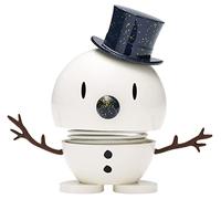 Hoptimist Bonhomme de Neige Taille S Blanc/Bleu 9,5 x 5,9 x 7,8 cm Décoration de Noël