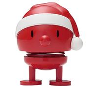 Hoptimist Boule à Neige Santa 6,4 x 6,4 x 8,3 cm Rouge - Décoration de Noël, Figurine Festive