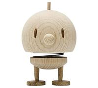 Hoptimist Figurine Bumble M en bois à secouer Chêne brut
