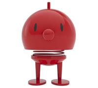 Hoptimist Figurine Bumble L – à secouer, décoration scandinave, 10 x 10 x 15 cm, Rouge
