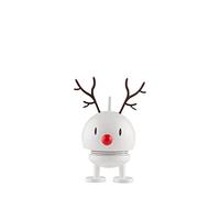 Hoptimist Figurine de Noël Ange Bimble 7,5 cm Chêne Design Scandinave, Blanc