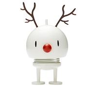 Hoptimist Figurine de Noël Angel Bumble S Chêne 7,5 cm - Design scandinave, décoration festive, cadeau original, Blanc