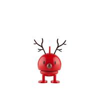 Hoptimist Figurine de Ski Bimble 7,2 cm Rouge/Bleu - Décoration de Noël Amusante pour l'Hiver