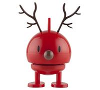 Hoptimist Figurine de Ski Bimble 7,2 cm Rouge/Bleu - Décoration de Noël Amusante pour l'Hiver