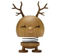 Hoptimist Renne Bimble Moyen en Chêne - Hauteur 14 cm, Diamètre 7,5 cm - Décoration Artisanale