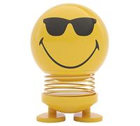 Hoptimist Smiley Cool, Figurine à secouer, décoration scandinave pour Le Salon, Le Bureau, Le Couloir, la Salle de Bain, Super Cadeau, 4,5 x 5,6 x 6,6 cm, Petit, Jaune