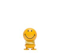 Hoptimist Smiley, Figurine à secouer, décoration scandinave pour Le Salon, Le Bureau, l'entrée, la Salle de Bain, Moderne & scandinave, Super Cadeau, 4,5 x 5,6 x 6,6 cm, Petit, Jaune