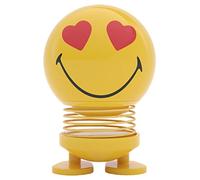 Hoptimist Smiley Love S Jaune - Figurine À Secouer, Décoration Scandinave, Salon, Bureau, Salle De Bain, Cadeau Original - Abs/Acier