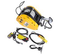 Hopzty Palan électrique 300 kg, 1600W Moteur Sans Balais, Vitesse 19 m/min, Hauteur de Levage 30 m, Commande Filaire et Sans Fil, pour Garage Atelier Chantier