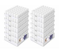 Horeca Candles - Bougies Piliers - Blanc - Ø 4 x 7 cm - Lot de 240 Bougies Décoratives pour la Maison - Longue Durée 12 Heures - Cire Non Parfumées - Pour la Maison, Mariage, Fêtes et la Restauration