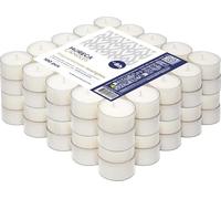 Horeca Candles - Lot de 100 Bougies Chauffe-Plat Blanches - Durée 8 Heures - Transparent - Paraffine non Parfumée - Pour Mariage, Décoration, Gastronomie
