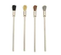 Horett Brosse Métallique en Acier Inoxydable, Brosses de Nettoyage de Fil, Brosses Métalliques Nettoyage, Métalliques Utilisées dans le , 3 X 100 Mm, ébavurage la
