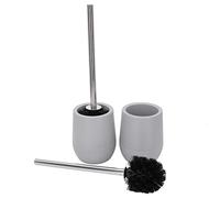 Horett Brosse Nettoyante pour Cuvette de Toilettes, Filetage Verrouillable, | Matériau PP, Base de Support Stable, Rangement Compact pour Salle de Bain, Poids 562 G, Conception Peu Encombrante,