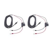 Horett Câble de Batterie Direct 18AWG 3 Mètres IP65 étanche | Cordon D'alimentation CC, Cuivre étamé, Porte-fusible scellé, Utilisation Marine en Camping-car, Bornes de Batterie,
