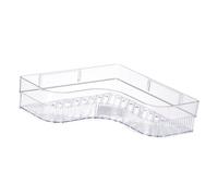 Horett Caddie de Douche d'angle sans Perceuse, étanche, Gain de Place | Étagère de Douche, Matière Plastique, Conception de Montage Mural, Rangement de Salle de Bain, Utilisation en Zone Humide,
