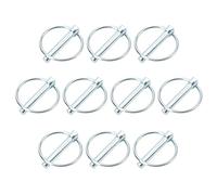 Horett Clips D'anneau à Goupille Goupille de Verrouillage de Liaison Verrouillage Liaison Connexion avec Clips D'anneau à Annulaires (8mm*45mm)
