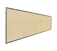 Horett Clôture D'écran de Balcon, intimité Beige épaissie 1x5m | Polyester PE, Panneau d'intimité de Patio, Isolation contre la Poussière et les Insectes, Ajustement de Balustrade de
