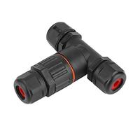Horett Connecteur de Câble étanche IP68 Boîte de Jonction Connecteur Fil 3 Voies 450 V 32 A Nylon Ignifuge 4 M étanche avec Bague d'étanchéité pour Alimentation Réseau Communication