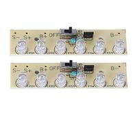 Horett Contrôleur de Lampe Solaire Contrôleur de Lumière Solaire Module Commande Lampe 2 Pièces Protection DéCharge Charge Carte Circuit imprimé 1,2 V avec