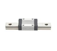 Horett Guide Linéaire Miniature Guide de Rail Linéaire Micro Rail en Acier à Roulement MGN15C Coulissant [Marque] Haute Précision Performance Stable avec Bouchons en (100mm)