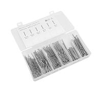 Horett Kit D'assortiment de Goupilles Fendues, Acier Inoxydable 304, 6 | Acier Inoxydable 304, Résistant à la Rouille, sécurité des Boulons, Garage Automobile, Tondeuse à Gazon, Petit Moteur,