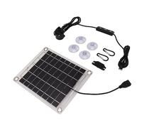 Horett Kit de Pompe à Eau Solaire 20W Débit Réglable Submersible | Panneau Monocristallin, Boîtier ABS, Irrigation de Bain D'oiseaux de Bassin de Fontaine, Interface USB, Systèmes 12 V DC