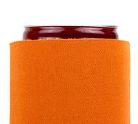 Horett Manchon Refroidisseur de Canette de Bière, Manchon Isolant Boisson, en Néoprène Vierge, Souple, Flexible, Résistant aux Chocs, Réutilisable, Hermétique, Fond Ouvert avec (noire)