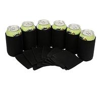 Horett Manchon Refroidisseur de Canette de Bière, Manchon Isolant Boisson, en Néoprène Vierge, Souple, Flexible, Résistant aux Chocs, Réutilisable, Hermétique, Fond Ouvert avec (bleue)