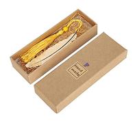 Horett Marque-pages en Plumes, Cuivre, 10,4 Pouces, Plume Dorée (Huang SU