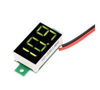 Horett Mini Voltmètre Numérique DC 2.4V-30V, LED Verte, Testeur de | Écran LED de 0,36 Pouces, Décalage Décimal Automatique, Protection de Connexion Inversée, Aucune Alimentation Externe