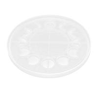 Horett Moule en Silicone en Forme de Lune, Plateau Rond de 25cm, Ornement | Matériau Flexible, Rangement de Bijoux, Projets de Moulage de Bricolage, Affichage D'ornements Artisanaux, compatibilité