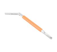 Horett Outil de Torsion de Fil, Cintreuse en Acier à 3 Trous, Taille 9,06 | Construction en Acier, Poignée en Silicone Orange, Travail de Fil de Clôture, Utilisation de Clôture électrique, Tailles
