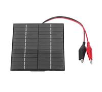Horett Panneau Solaire 12 V, Module de Charge -vent en Polysilicium 2 W. | Chargeur Portable, Construction en Polysilicium, Lumières et Radios Extérieures, Connexion du Contrôleur, Léger Environ 77 G