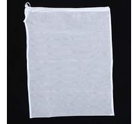 Horett Sacs de Lait de Noix Réutilisables, Paquet 2, en Fibre 26 X 22 | Sacs Filtrants Alimentaires, de Fibres Réutilisables, Fermeture à Cordon, Filtrage du Lait de Noix, Brassage Maison,