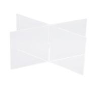 Horett Support de Livre en Acrylique, Affichage Ouvert Portable Transparent | Matériau Transparent Durable, Support Lourd, Facile à Nettoyer, Assemblage Facile, Rangement à Plat, Cuisine, porte-revues.