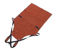 Horett Tablier de Menuiserie, 10 Poches, Croûte de Cuir 24 X 36 Pouces | Cuir Ignifuge, étanche à L', Grillage de Soudage, Tablier à Outils, Bretelles Croisées S à 3XL