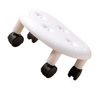 Horett Tabouret Roulant, Simili Cuir, Roulettes Universelles, Compact | Similicuir Facile à Nettoyer, Siège Pivotant Lisse, Usage Domestique Compact, Ajustement dans un Petit Espace, Cadre en