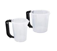Horett Tasses à Mesurer pour Mélange de Résine, 600 Cc et 400 Cc, échelles | Gobelets de Peinture, Plastique Abs Transparent, Utilisation D'encre Pigmentée en Résine, Compatible avec la Cuisine de