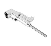 Horett Tournevis incurvé Tournevis coudé Pliable à 105 Degrés Adaptateur de Douille de Perçage avec Tête Verrouillage Magnétique pour Perceuses électriques et