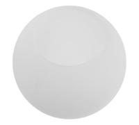 HORIALENCE Abat-jour Globe en Verre Blanc Givré, Double Ouverture Bord Plat, Installation Solide, pour Lampe de Chevet et Décoration Minimaliste