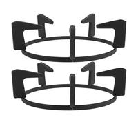 HORIALENCE Anneau de remplacement pour wok : Grilles de brûleur pour cuisinière à gaz - Support annulaire en fonte pour plaques de cuisson - Base universelle antidérapante pour cuisinière