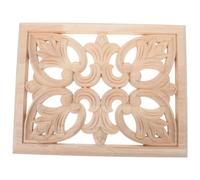 HORIALENCE Applique décorative en Bois sculpté, 33 x 25,5 cm / 13 x 10 Pouces. Décoration à Faire soi-même. Applique en Bois sculpté, Autocollant décoratif pour Porte de Placard, lit ou