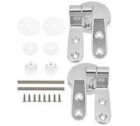 HORIALENCE Charniere Abattant Wc en Alliage de Zinc Vis de Siège de Toilette, Charnières à Fermeture Douce pour Remplacement Rapide des Charnières Cassées