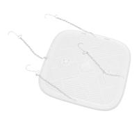 HORIALENCE Déflecteur d'air pour grille de plafond : plaque de protection carrée avec chaînette - Bloqueur de courants d'air froid pour cloisons, halls d'accueil et salles d'attente