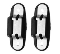 HORIALENCE Lot de 2 connecteurs de Soutien Lombaire pour Chaise de Bureau - Clip de Fixation de Dossier en Plastique avec Plaque métallique - Accessoire de réparation pour Chaise de Bureau