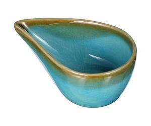 HORIALENCE Mini Coupelle en Céramique Bleu pour Salon de Beauté, Bol Mélangeur Pratique et Décoratif pour Masque Facial, Petit Plat Sûr et Sain pour Huiles Essentielles