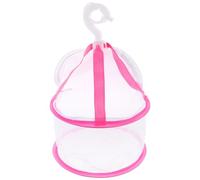 HORIALENCE Panier de Séchage à Maquillage Filet Suspendu en Tissu Rose Design Compact pour Sécher Cosmétiques en Famille pour Pinceaux et Éponges