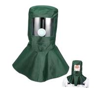 HORIALENCE Ponçage Capuche de Protection Respirante et Buse Sablage, Léger et Protecteur en PC et Tissu, Travail du Bois Poussière